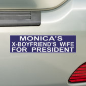 Drôle Hillary Clinton pour le président Sticker (En voiture)