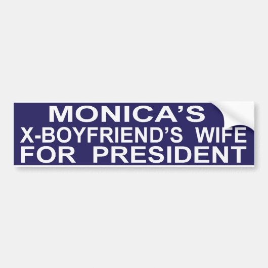 Drôle Hillary Clinton pour le président Sticker (Devant)