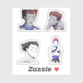 drôle hisoka hunter x hunter anime sticker pack (Feuille)