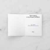 Drôle Homme Bonding Hommes sur une carte de voeux (Intérieur)