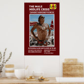 Drôle Homme Midlife Crisfts Poster (Cuisine)