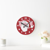 Drôle horloge murale Père Noël (Maison)