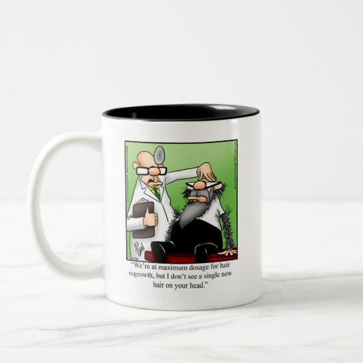 Drôle Humour de croissance des cheveux Mug (Gauche)