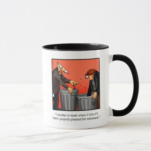 Drôle Humour de retraite Mug cadeau (Droite)