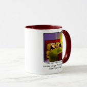 Drôle Humour dormant Mug café (Devant droit)