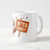Drôle Humour Mignonne Thanksgiving Turkey Mug (Devant droit)