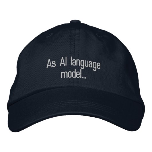 Drôle IA Réponse Casquette ChatGPT (Devant)