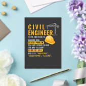 Drôle Ingénieur Civil Définition Invitation Acryli (Insitu (Mariage))