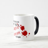 Drôle INGÉNIEUR MUG Zombie Slayer par Nuit Nommé (Devant droit)