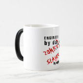Drôle INGÉNIEUR MUG Zombie Slayer par Nuit Nommé (Devant gauche)