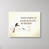 Drôle "Interview" Imprimer toile étirée (Recto)