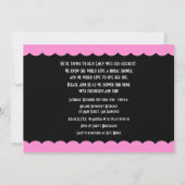 Drôle Invitation à la douche nuptiale — Drôle List (Dos)