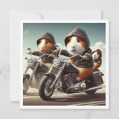 Drôle Invitation de cochon de Guinée, Dîner de coc (Devant)