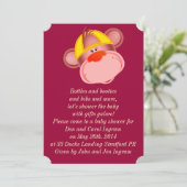 Drôle Invitation Singe. (Debout devant)