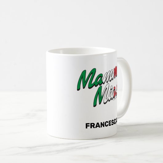 Drôle Italien Dit Mamma Mia ! Mug (Devant droit)