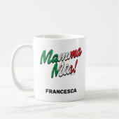 Drôle Italien Dit Mamma Mia ! Mug (Gauche)