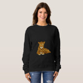 Drôle Jaguar Painting Pullover (Devant entier)