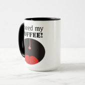 Drôle j'ai besoin de mon café ! Tasses de Coffe (Devant gauche)