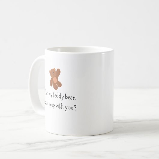 Drôle J'Ai Perdu Ma Teddy Bear Coffee Mug (Devant gauche)