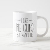 Drôle J'aime les grosses tasses et je ne peux pas (Droite)