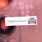 Drôle J'aime Pink Figaro voiture Sticker