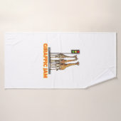 Drôle Jam de la Giraffe de Pun (Serviette de bain)