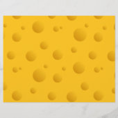 Drôle jaune fromage suisse texture écriture papier (Dos)