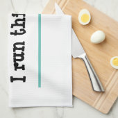 Drôle je gère cet endroit blanc serviette de cuisi (Quart Plié)