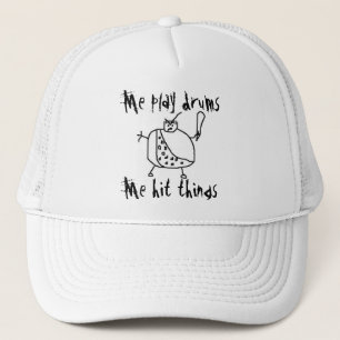 Drôle "je jeu bat du tambour" du casquette de
