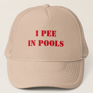 Drôle je pisse dans les piscines casquette de fête