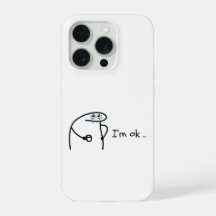 Drôle Je Suis Ok Dessin Animé Stickman Coque de Té