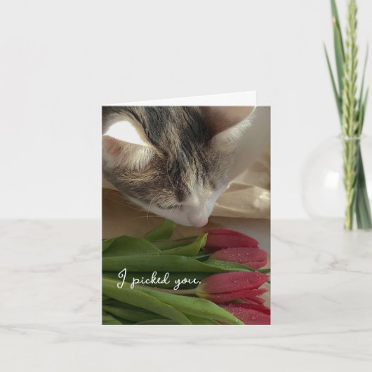Drôle Je T'Aime de la Carte du Chat (Devant)