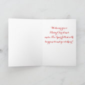 Drôle, jolie carte de Noël pour chien Doberman (Intérieur)