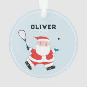 Drôle joueur de squash cadeau de vacances (dos)