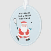 Drôle joueur de squash cadeau de vacances (devant)