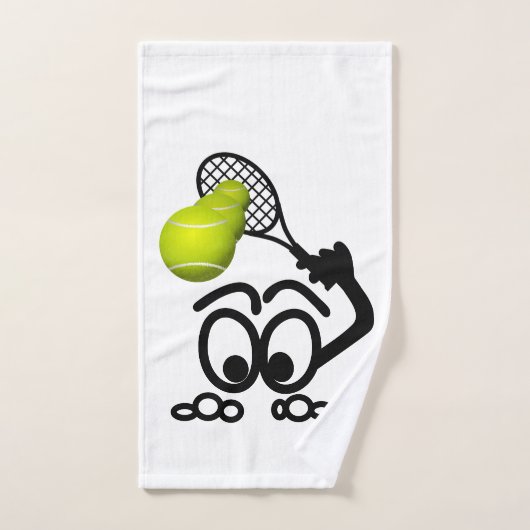 Drôle joueur de tennis (Serviette à main)