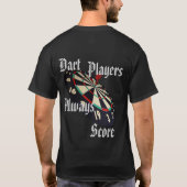 Drôle Joueurs de fléchettes Scoring, Tshirt (Dos)