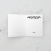 Drôle Jour de la carte de voeux Cowboy avec Cheval (Intérieur)