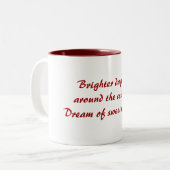 Drôle Jours plus brillants Mug Poem Anti-Amour Mug (Devant gauche)