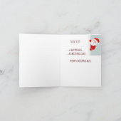 Drôle Joyeux Carte de Noël Boss Père Noël (Intérieur)