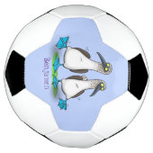 Drôle, joyeux croquis à pieds bleus dansant dessin (Tourné)