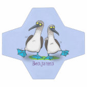 Drôle, joyeux croquis à pieds bleus dansant dessin (Plat)