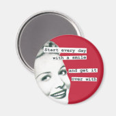 Drôle Joyeux Foyer femme Retro Magnet (Recto/Verso)