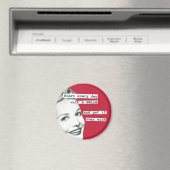 Drôle Joyeux Foyer femme Retro Magnet (In Situ (Lave-vaisselle))