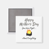 Drôle Joyeux Magnet de la Fête des mères (Recto/Verso)