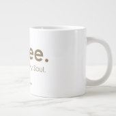 Drôle Jumbo café Mug (Droite)