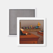 Drôle Jury Duty Humour Magnet Stocking Stuffer (Recto/Verso)
