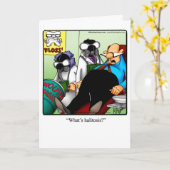 Drôle Juste Pour Rire Carte De Voeux (Fleur jaune)