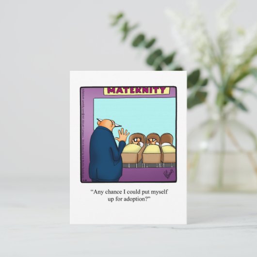 Drôle Juste Pour Rire Carte Postale (Debout devant)