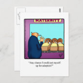 Drôle Juste Pour Rire Carte Postale (Devant / Derrière)